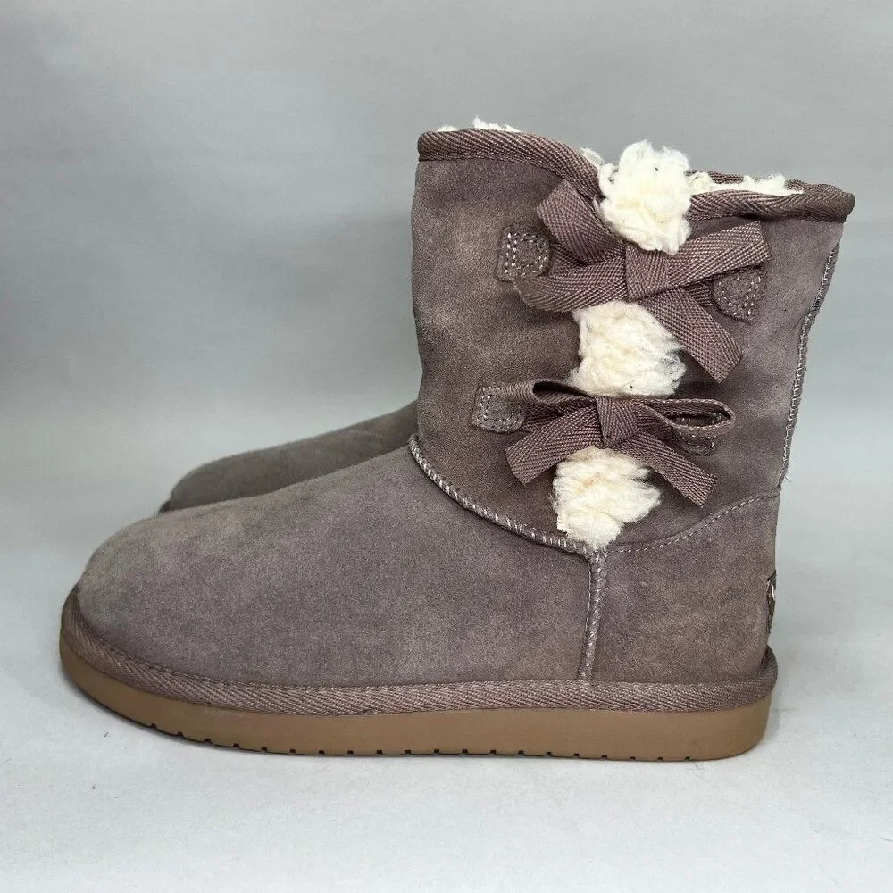 Koolaburra‎ By UGG Girl's Size 4 Victoria Short Suede Winter Boots